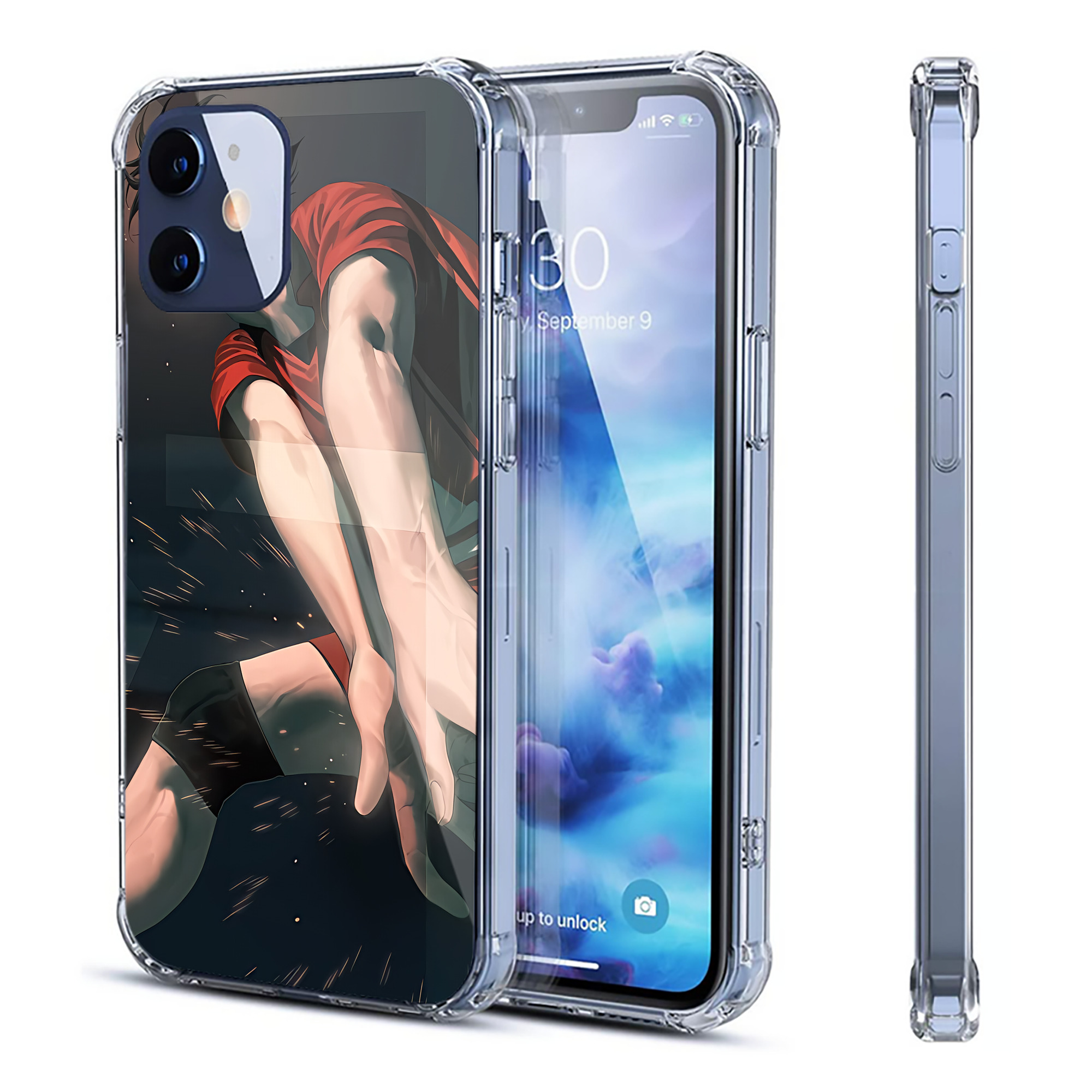 （画像用） ハイキュー!! Haikyu!! 【iPhone 12シリーズ対応】透明スマホケース（クリアソフトケース）